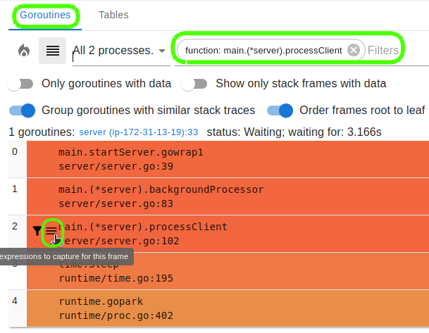 processClient stack